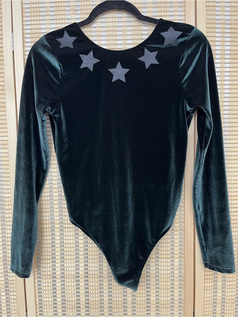 Victoria' sport velvet emerald Green Bodysuit SP